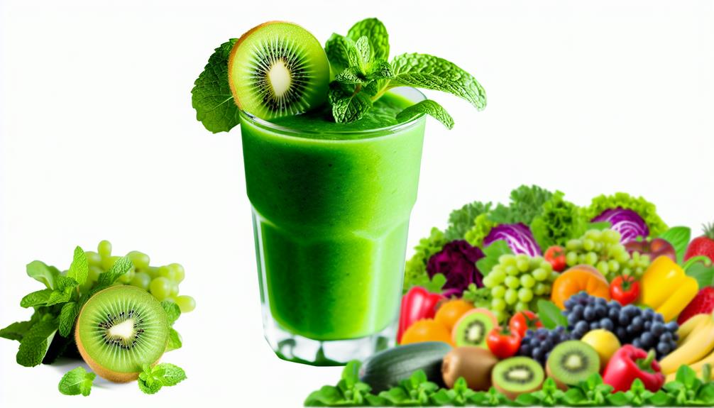 healthy and refreshing green smoothies